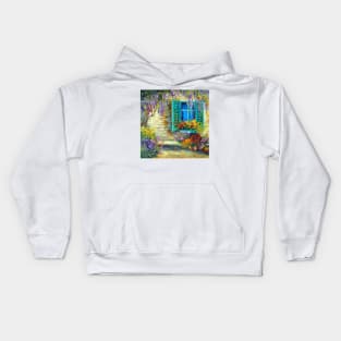 Wisteria by the window Kids Hoodie